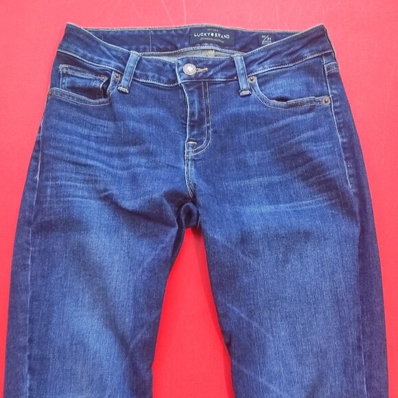 Lucky Brand Jeans Lolita skinny regular indigo blue women's size 00 / 24 - Picture 2 of 11